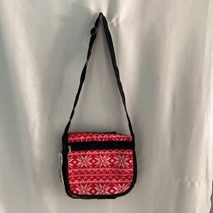 Shoulder bag, snowflake design